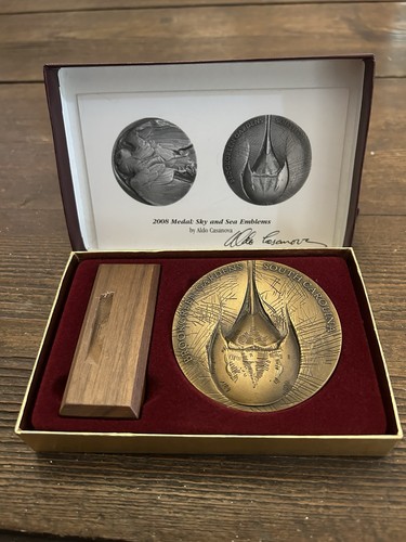 Medaglia bronzo granchio gufo - medaglia, granchio/gufo