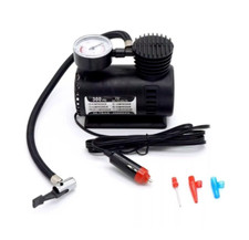 MINI COMPRESSORE PORTATILE AUTO MOTO BICI CANOTTI PALLONE 12V 220V ACCENDISIGARI