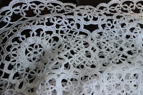 Copriletto uncinetto pizzo