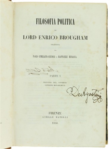 Filosofia politica lord - di,
