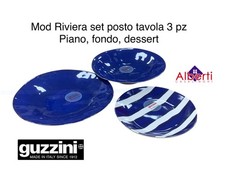 GUZZINI TABLE DECOR RIVIERA SET 3 PZ POSTO TAVOLA , PIANO, FONDO ,DESSERT