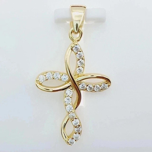 Ciondolo croce donna diamante