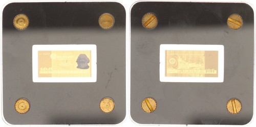 Ddr biglietto oro 1975 100 - ddr, d'oro
