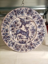 GUERRIERI CERAMICHE MURANO ITALIA GRANDE PIATTO PARATA 45 CM ANNI 50 MAIOLICA AR