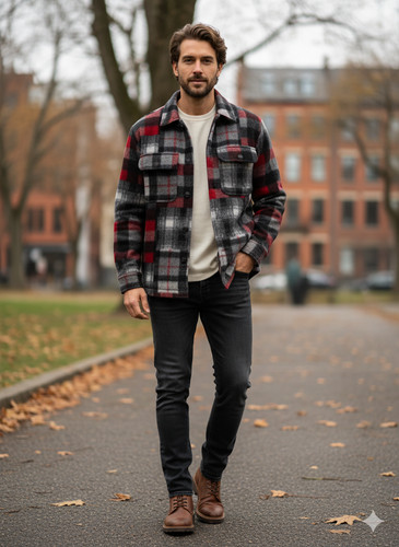 Giacca camicia uomo mentore - camicia,