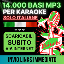14.000 BASI MP3 ITALIANE CON TESTO per KARAOKE PROFESSIONALI AGGIORNATE 2025