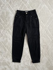 Jeans Bershka nero a vita alta