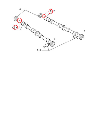 Grano albero camme fiat - albero, a