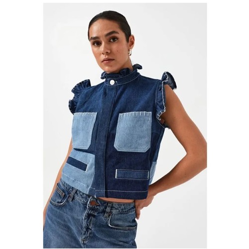 Gilet utility patchwork