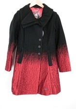 Desigual Chaq Suenos Liquidos Donna Cappotto ~36 Mezza Lunghezza Ombre Stile