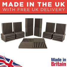 Kit Camera Piastrelle Schiuma Acustica e Trappola Bassi Grigio - Schiuma Fonoassorbente Professionale