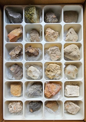 Lot rocce minerali - e,