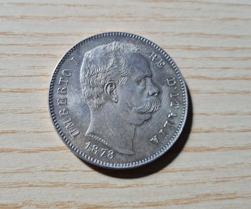 Lire 1878 umberto rr - 5,