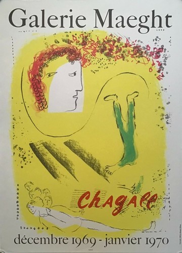 Poster chagall originale 1969 - poster,