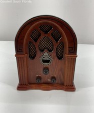 Radio AM FM Crosley modello CR31 marrone portatile classica retrò si accende