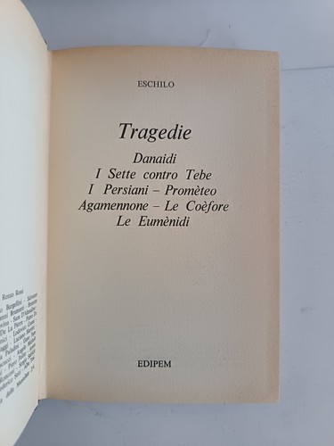 Eschilo tragedie edipem - eschilo,