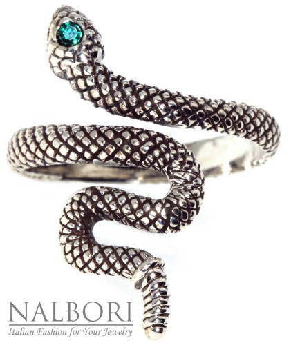 Anello serpente argento 925 - serpente,