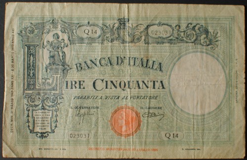 Italy p64 lire - italy, fine+
