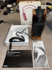 Scatola cuffie elettrostatiche vintage Stax SR-Lambda ORIGINALE con supporto stax