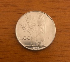 Moneta 100 Lire (1979) Prima Serie Formato grande