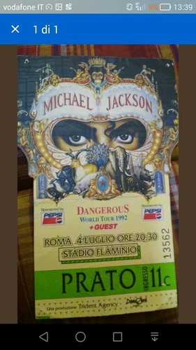 Biglietto concerto michael - biglietto,