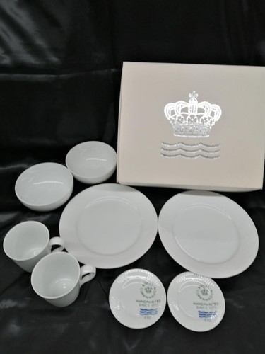 Pair set model white fluted - model,
