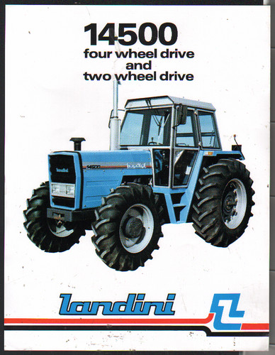 Foglietto brochure trattori