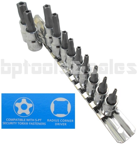 11pc point security star bit - security,