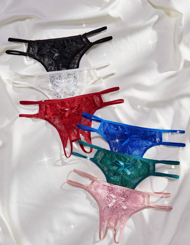 Lot slips tanga ouvert - 6,