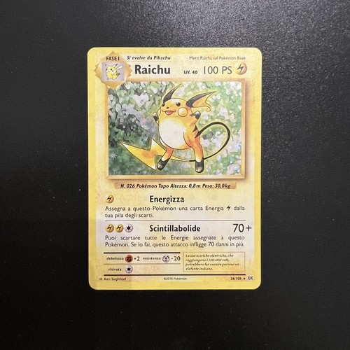Pokemon card raichu - pokemon, holo