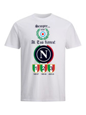 T-shirt Uomo Bambino Maglia Shirt Scudetto Trionfo Gufo Napoli Asino Logo Relax