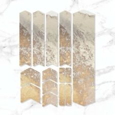 Decalcomanie Protettive Telaio Bici MARMO Dorato Mountain Bike MTB Protezione Protezione Protezione