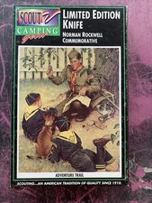 Coltello Boy Scout Camillus Edizione Limitata Norman Rockwell "Adventure Trail" Nuovo