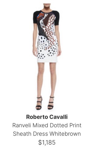 Abito midi roberto - roberto, cavalli