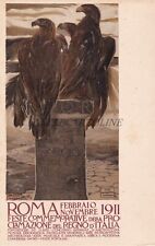 ROMA 1911 FESTE COMMEMORATIVE REGNO ITALIA - Duilio Cambellotti, Cartolina