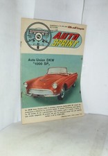AUTO SPRINT SUPPL. 850 ALBI DELL'INTREPIDO 1 MAGGIO 1962 AUTO UNION DKW 1000 SP