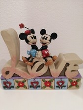 Love Plaque Jim Shore Scritta Disney Traditions Mickey And Minnie
