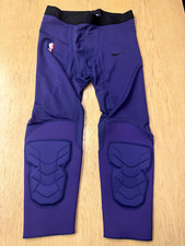 Nike NBA Pro Hyperstrong Purple Padded 3/4 Tights Size XL-T AA0755-566