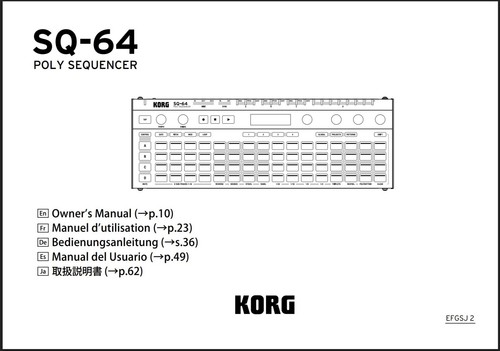 Korg poly sequencer - sq-64,