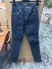 pantaloni moto donna jeans blu al esterno rinforzati con kevlar al interno