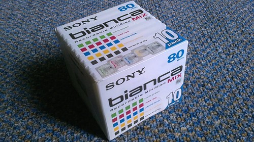 Minidisc sony bianca - bianca, série