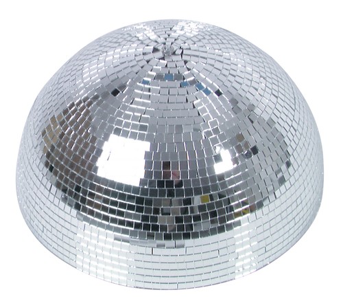 Semi sfera specchiata 40cm con - sfera,