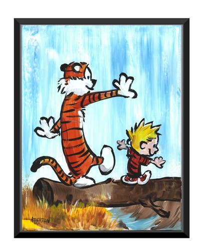 Quadro originale 11x14 calvino - quadro,