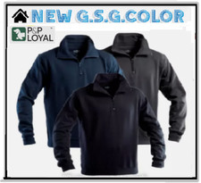 FELPA UOMO DA LAVORO ZIP CORTA MANICHE LUNGHE