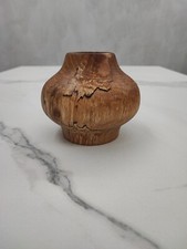 Vasetto Legno Di Faggio Fatto Al Tornio.