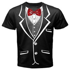 Tuxedo t-shirt, with glitter