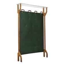 Appendiabiti con Cappelleria Vintage Faggio Similpelle Anni 50 Originale