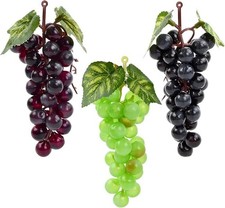 3 Pezzi Uva Artificiale Uva simulato Uva Finta Uva Artificiale Realistica Uva di