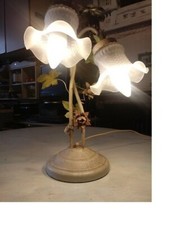 Lampada da tavolo retrò shabby vintage