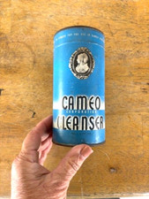 Vintage CAMEO CLEANSER cartone latta nuovo vecchio stock sigillato!